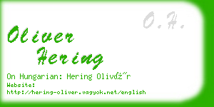 oliver hering business card